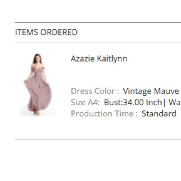 Azazie Kailynn Bridesmaid Dress - Vintage Mauve - Picture 11 of 13